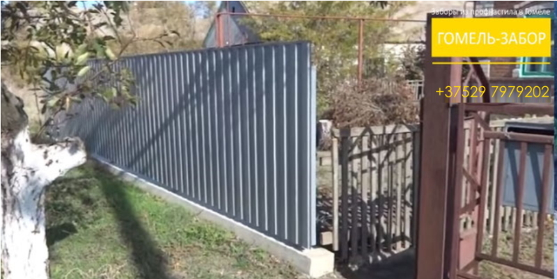 Сравнение забора из профнастила в Гомеле с металлическим. 